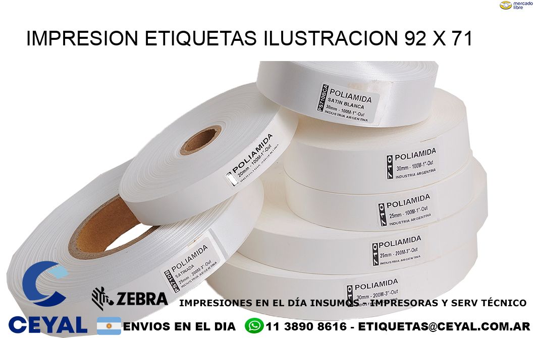 IMPRESION ETIQUETAS ILUSTRACION 92 x 71