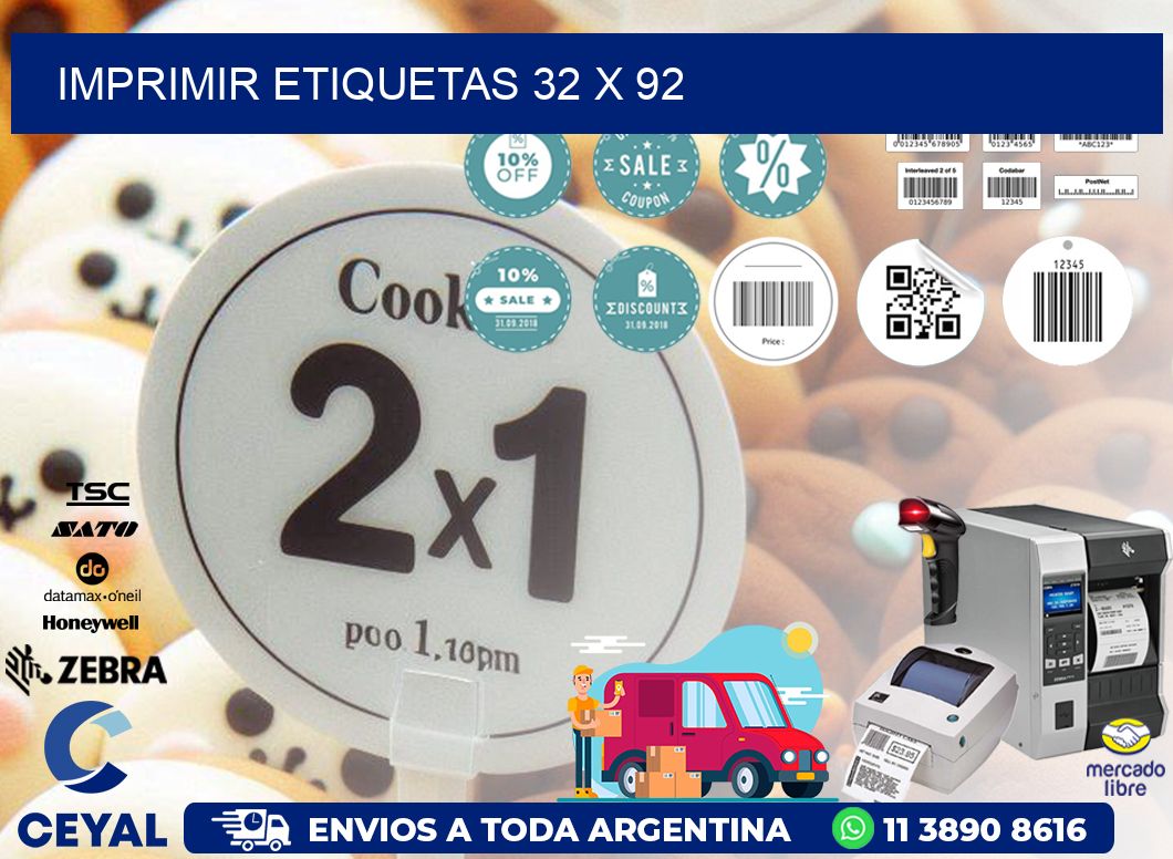 IMPRIMIR ETIQUETAS 32 x 92