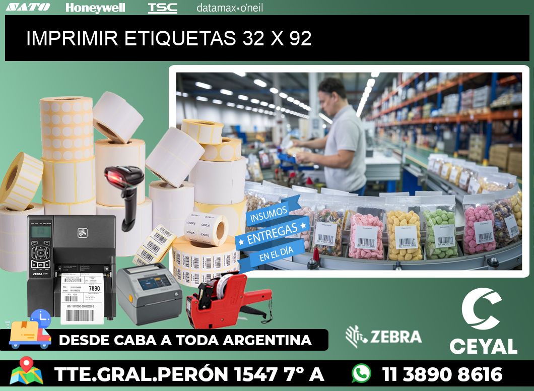 IMPRIMIR ETIQUETAS 32 x 92