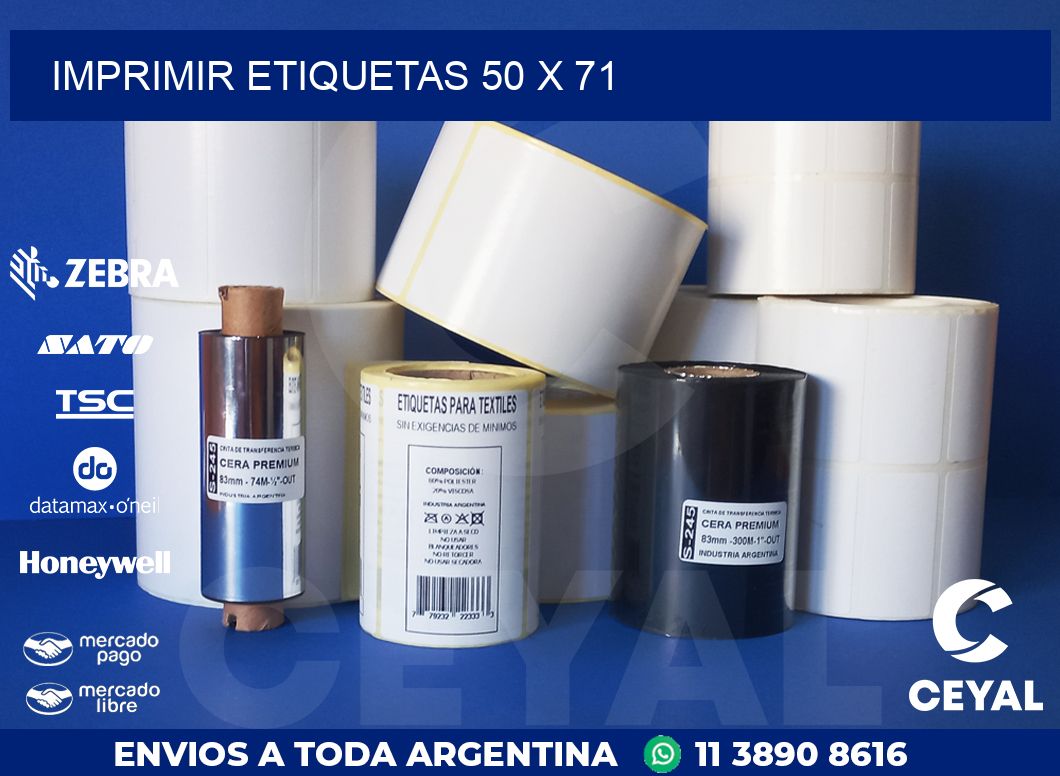 IMPRIMIR ETIQUETAS 50 x 71