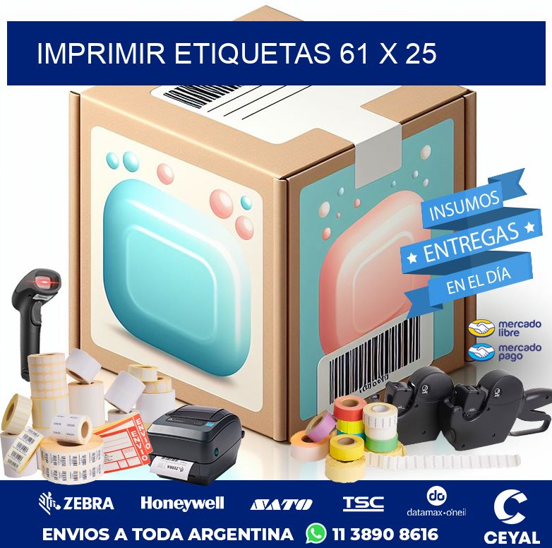 IMPRIMIR ETIQUETAS 61 x 25