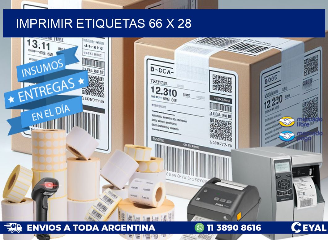 IMPRIMIR ETIQUETAS 66 x 28