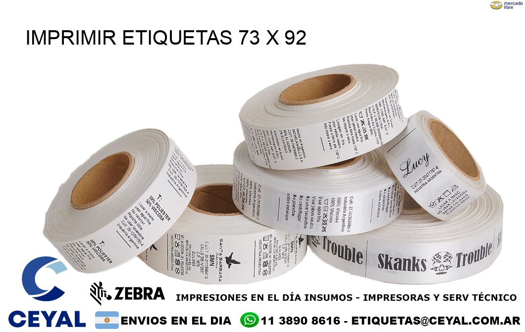 IMPRIMIR ETIQUETAS 73 x 92