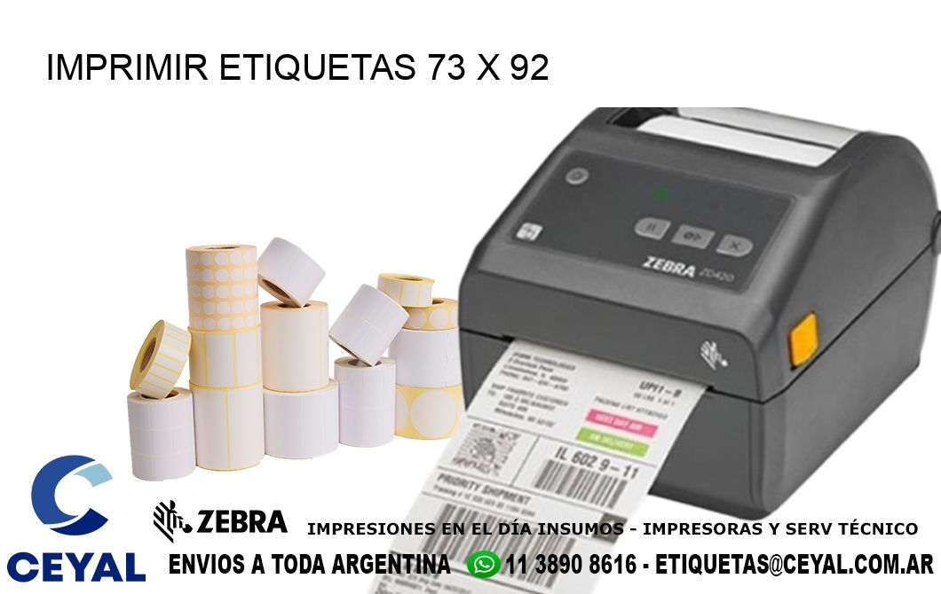 IMPRIMIR ETIQUETAS 73 x 92