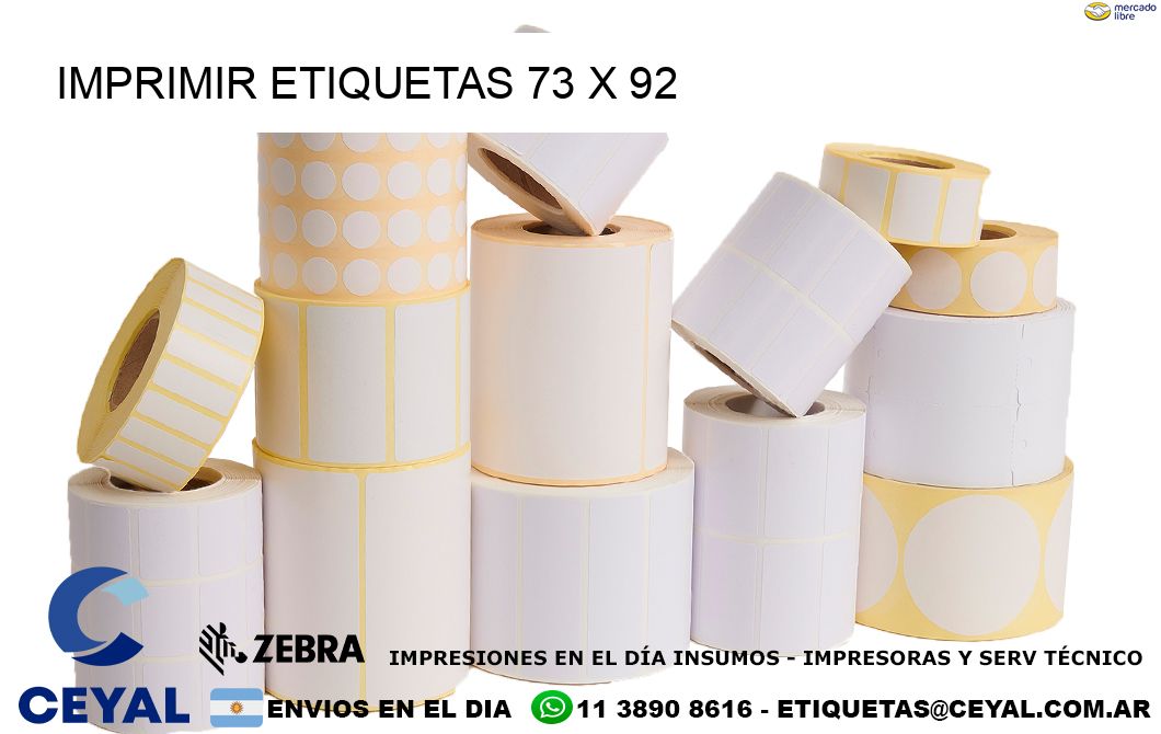 IMPRIMIR ETIQUETAS 73 x 92