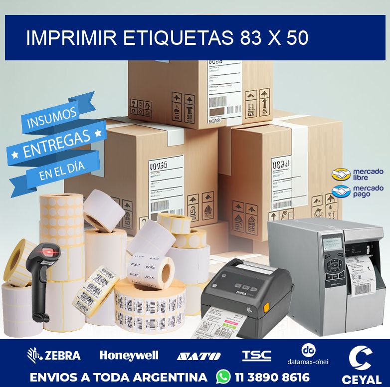 IMPRIMIR ETIQUETAS 83 x 50