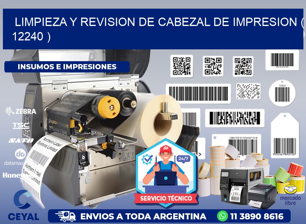 LIMPIEZA Y REVISION DE CABEZAL DE IMPRESION ( 12240 )