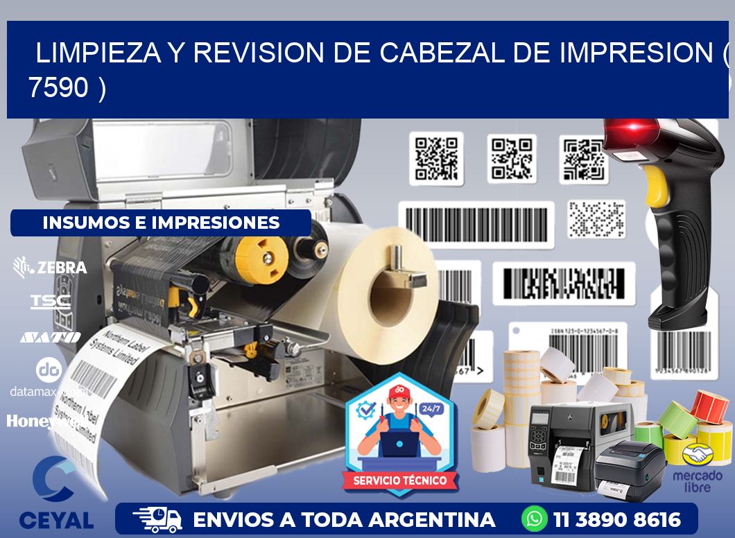 LIMPIEZA Y REVISION DE CABEZAL DE IMPRESION ( 7590 )