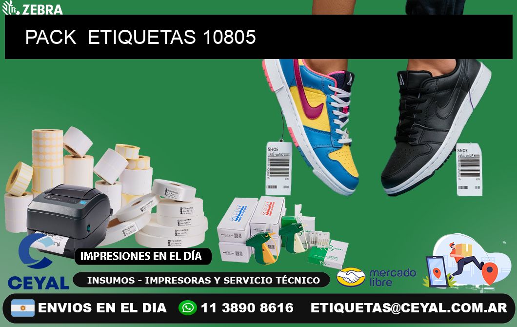 PACK  ETIQUETAS 10805