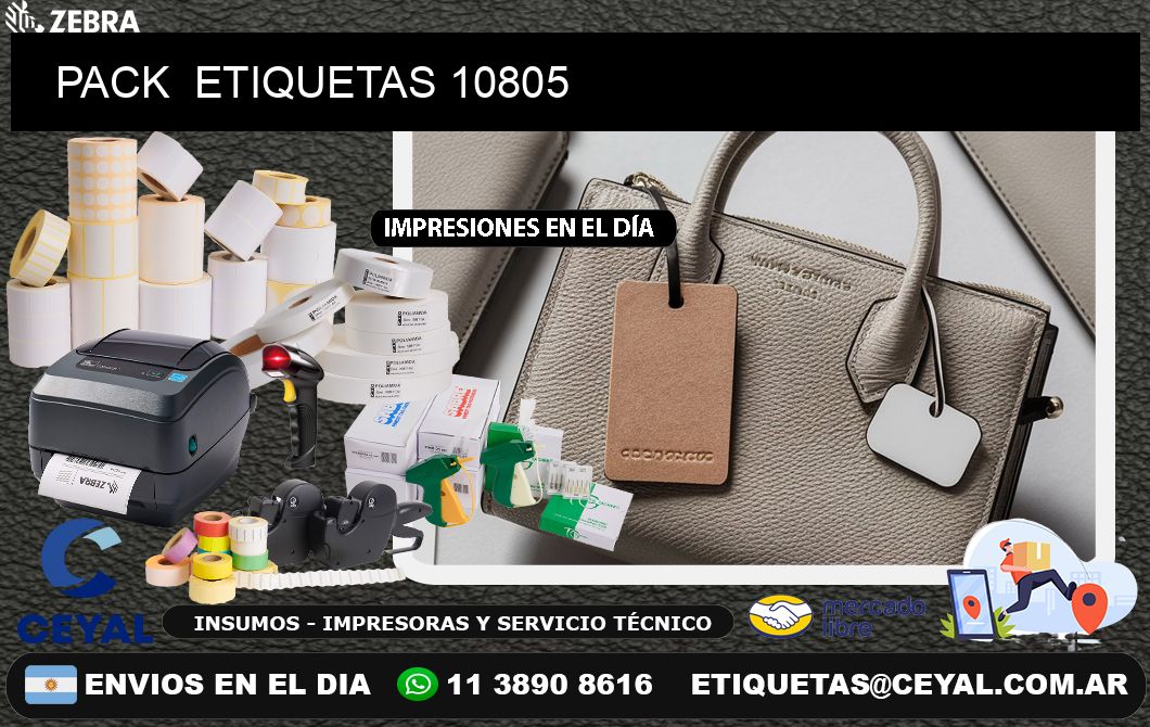 PACK  ETIQUETAS 10805