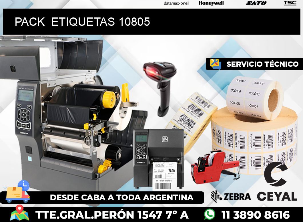 PACK  ETIQUETAS 10805