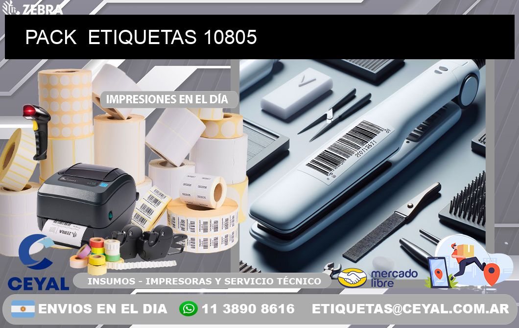 PACK  ETIQUETAS 10805