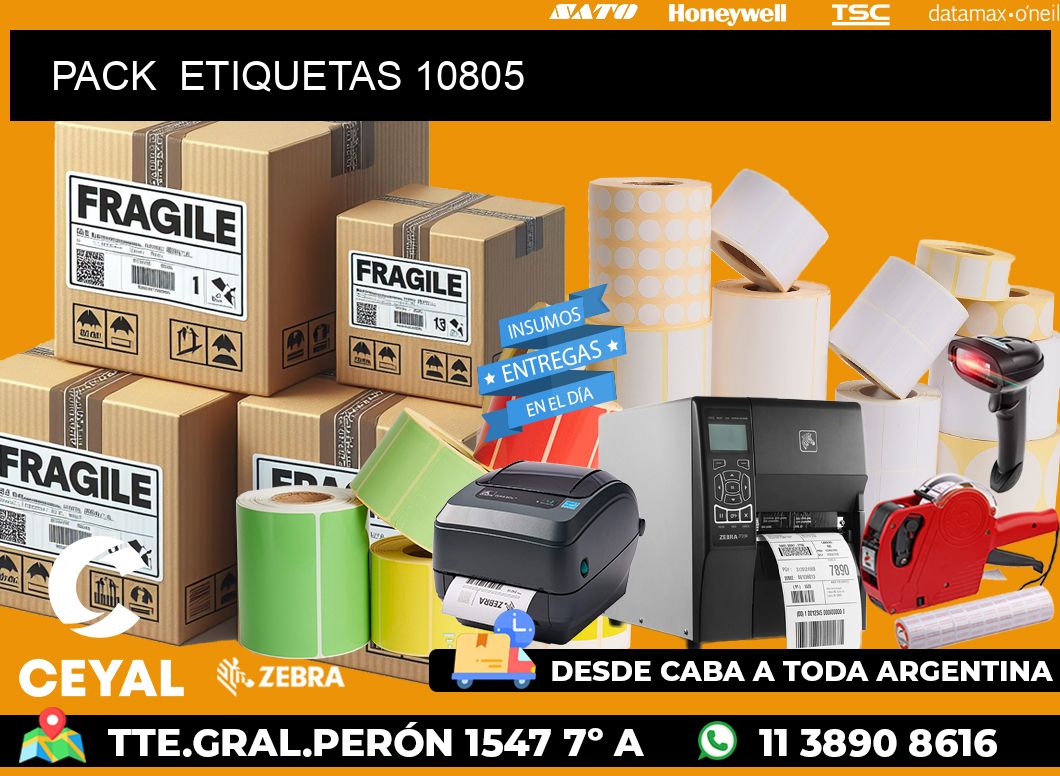 PACK  ETIQUETAS 10805