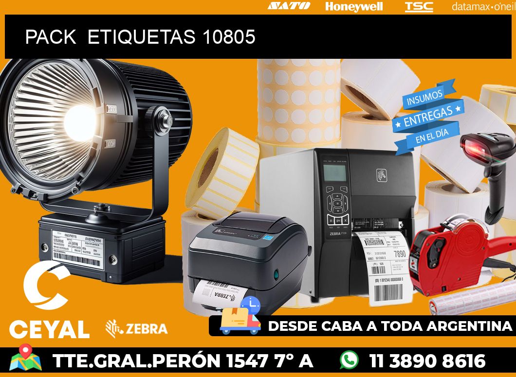 PACK  ETIQUETAS 10805