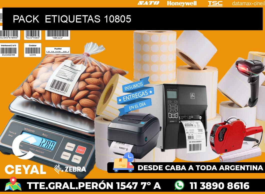 PACK  ETIQUETAS 10805