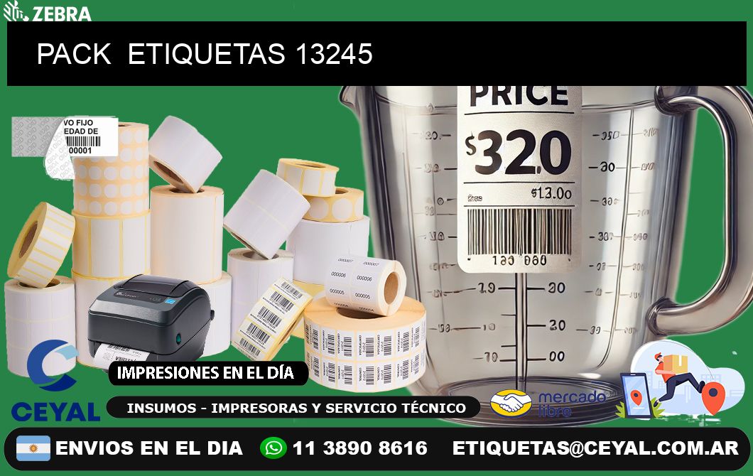 PACK  ETIQUETAS 13245