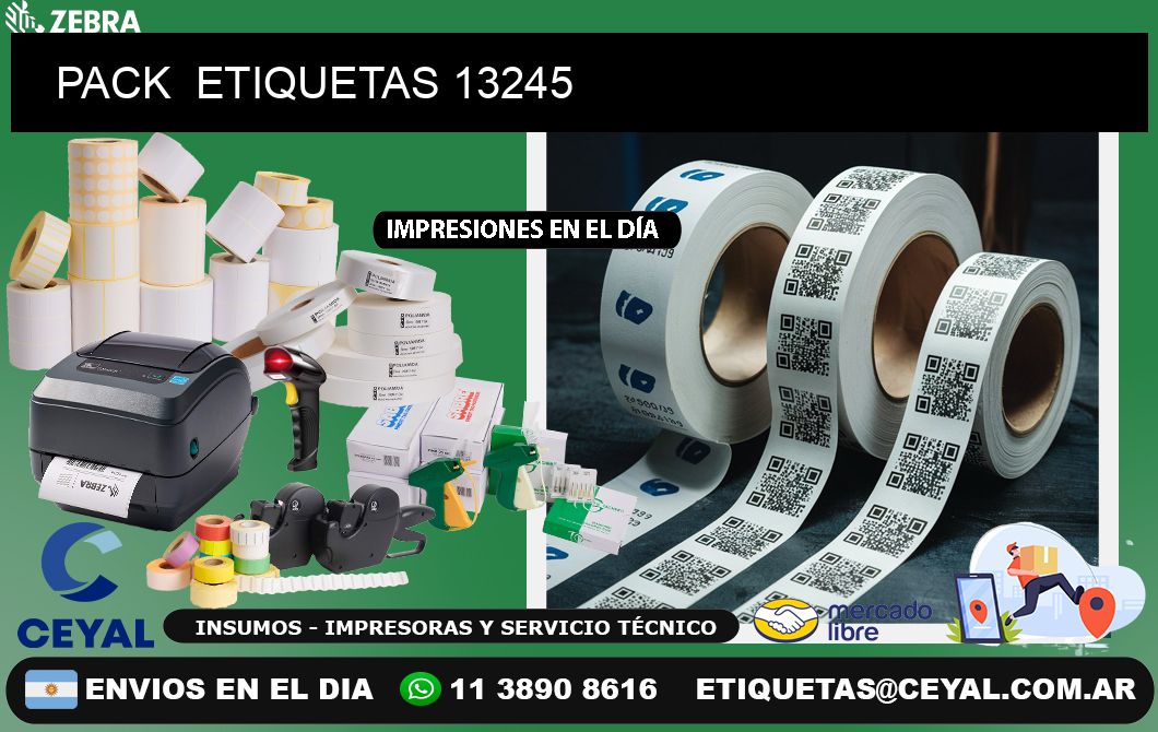 PACK  ETIQUETAS 13245