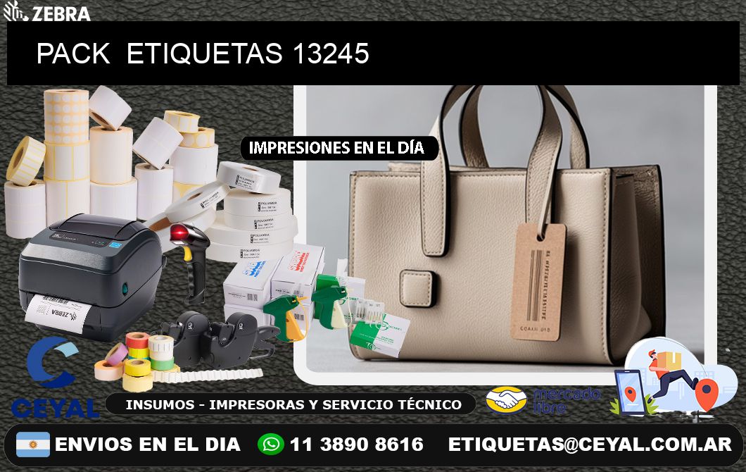 PACK  ETIQUETAS 13245