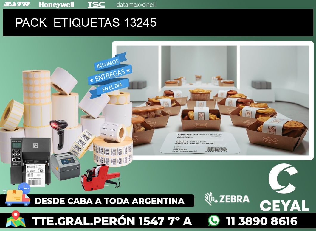 PACK  ETIQUETAS 13245