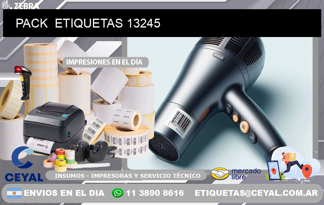 PACK  ETIQUETAS 13245