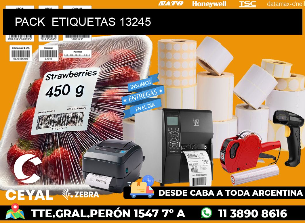 PACK  ETIQUETAS 13245