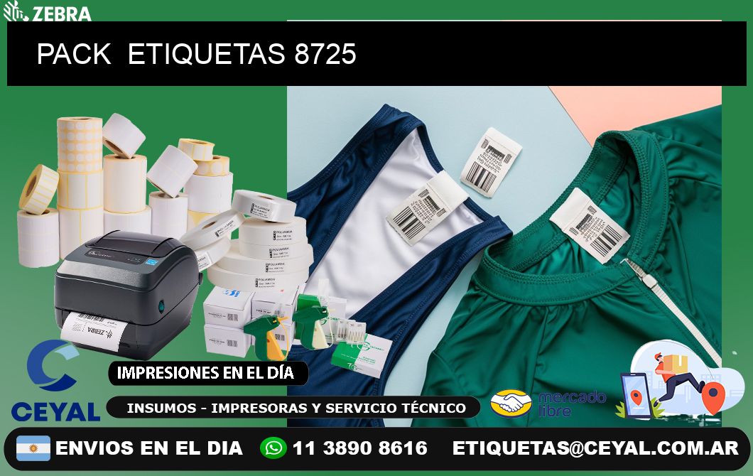 PACK  ETIQUETAS 8725