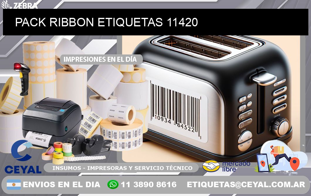 PACK RIBBON ETIQUETAS 11420