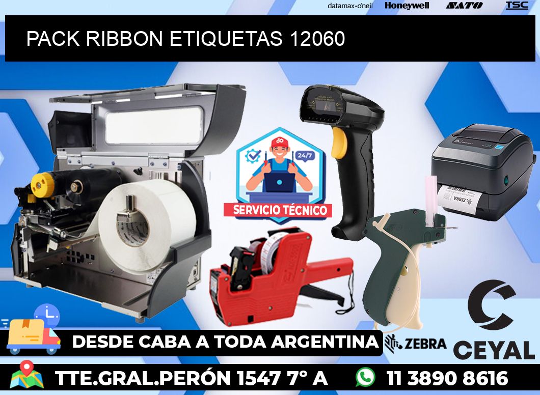 PACK RIBBON ETIQUETAS 12060