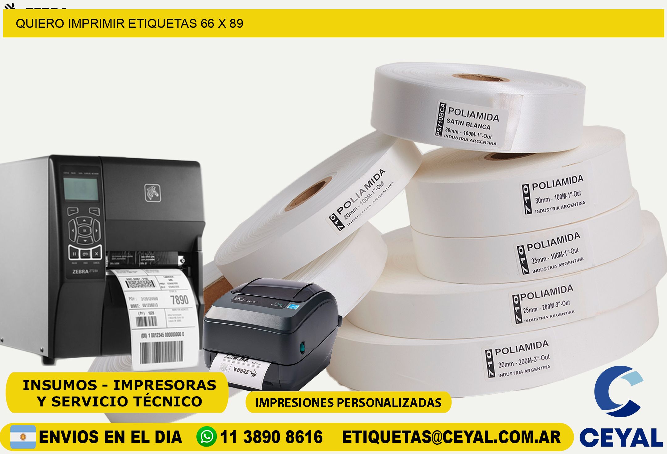 QUIERO IMPRIMIR ETIQUETAS 66 x 89