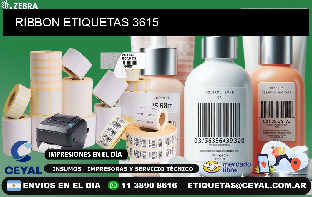 RIBBON ETIQUETAS 3615