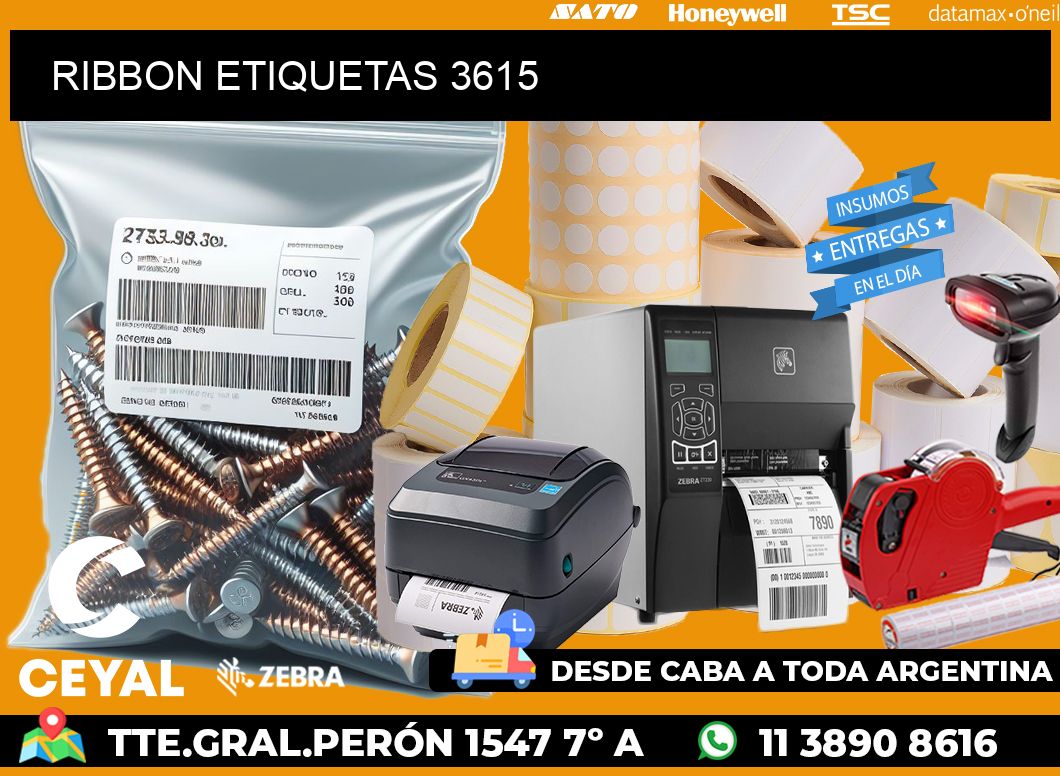 RIBBON ETIQUETAS 3615