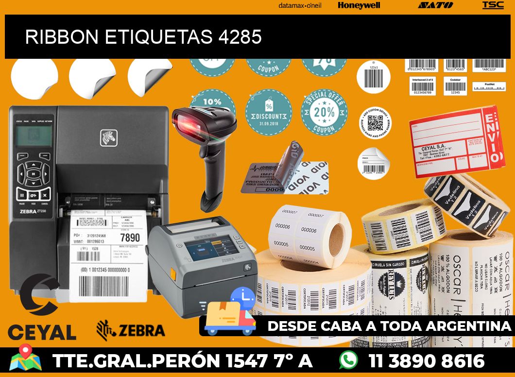 RIBBON ETIQUETAS 4285
