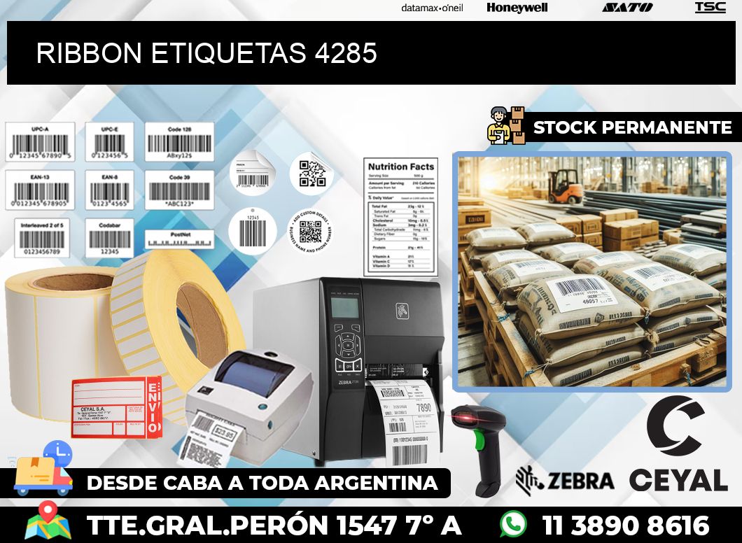 RIBBON ETIQUETAS 4285