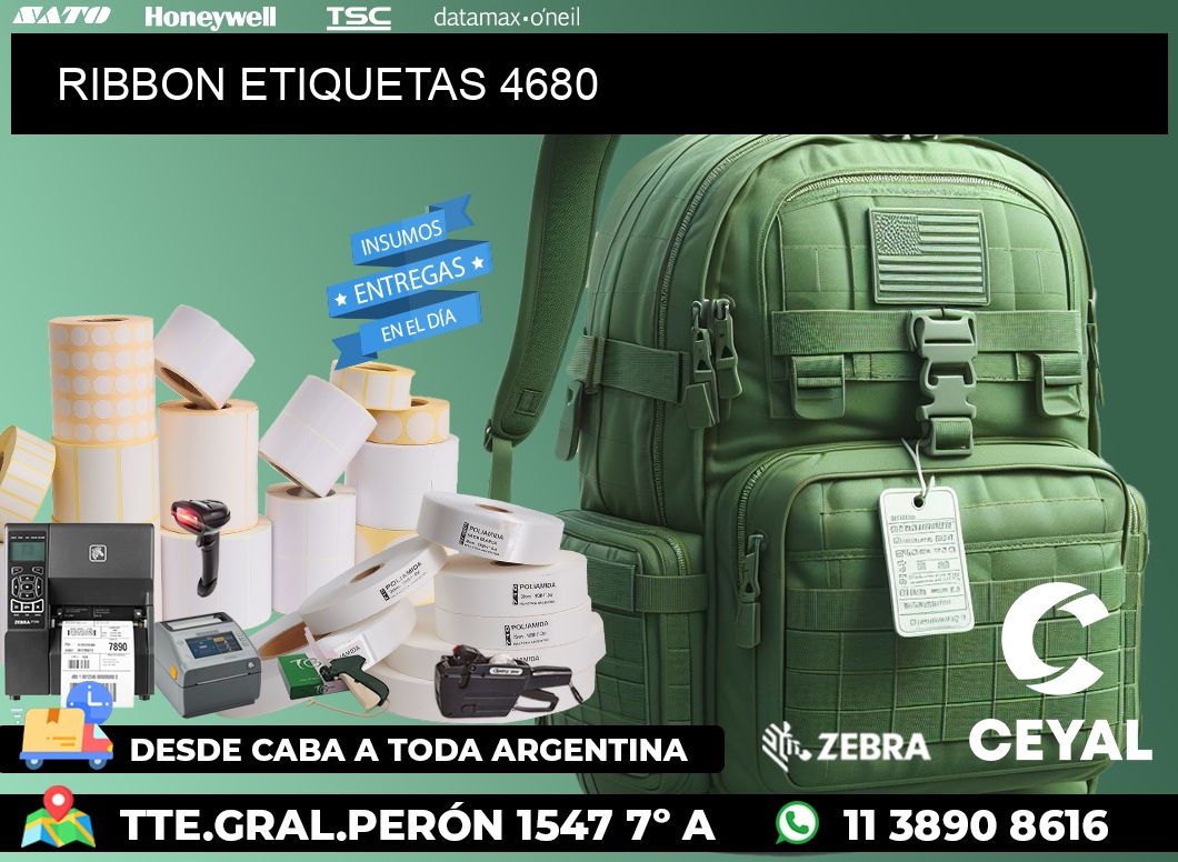 RIBBON ETIQUETAS 4680