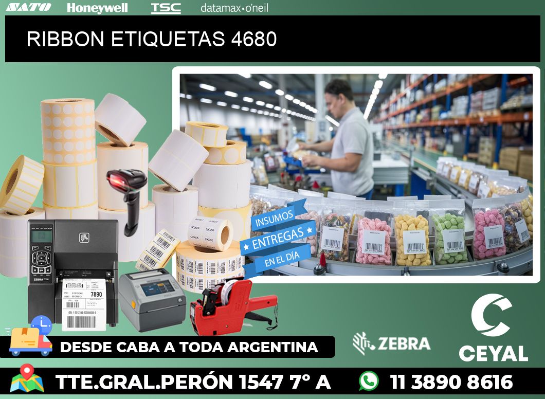 RIBBON ETIQUETAS 4680