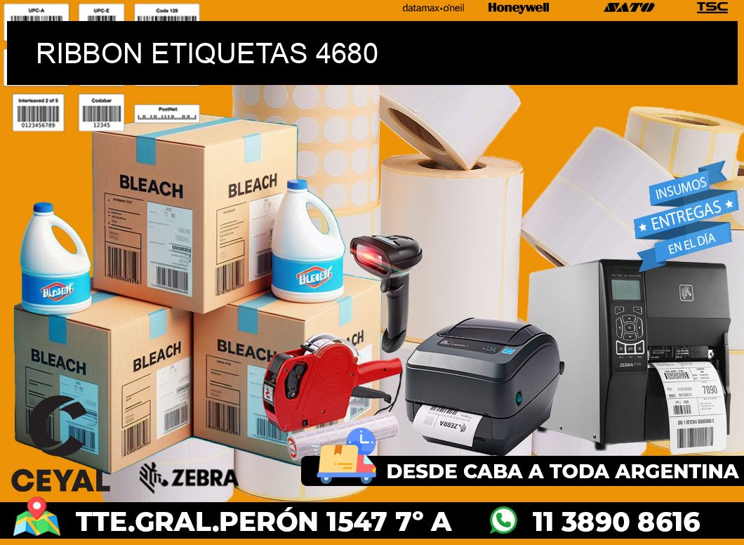 RIBBON ETIQUETAS 4680