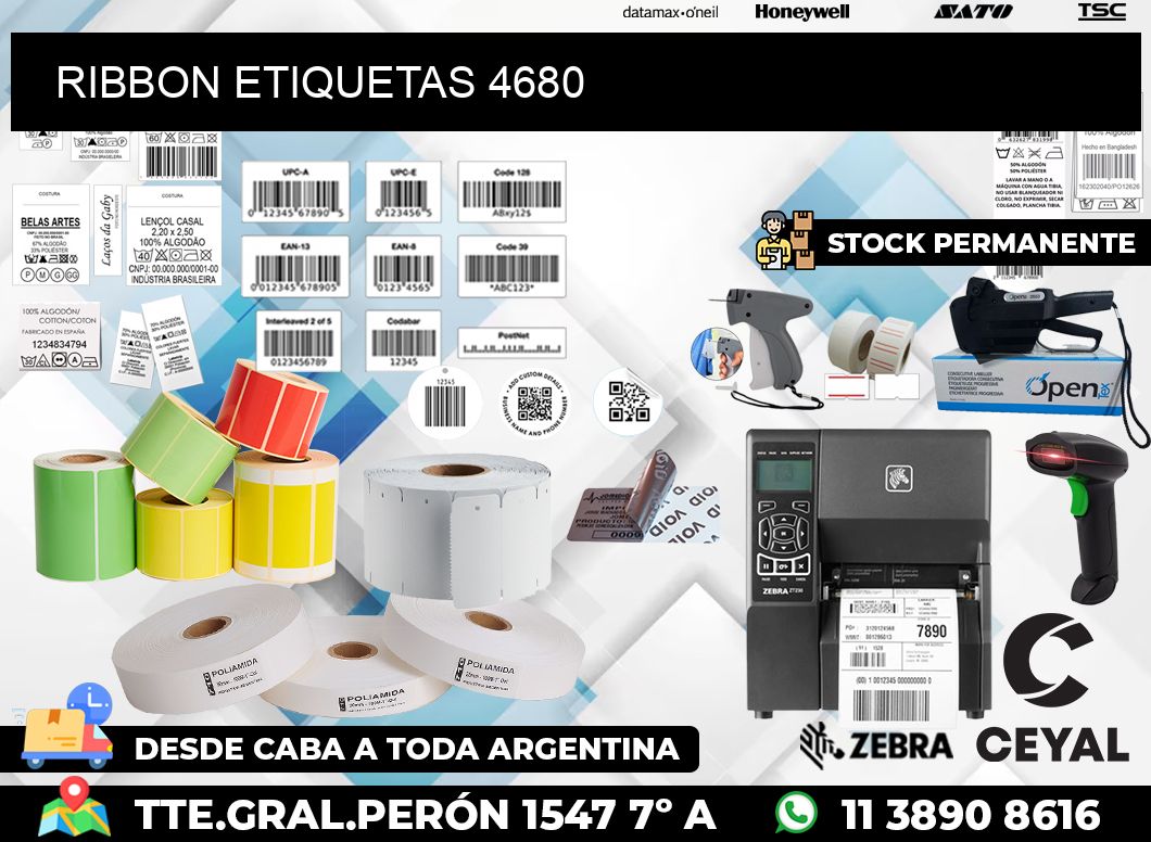 RIBBON ETIQUETAS 4680