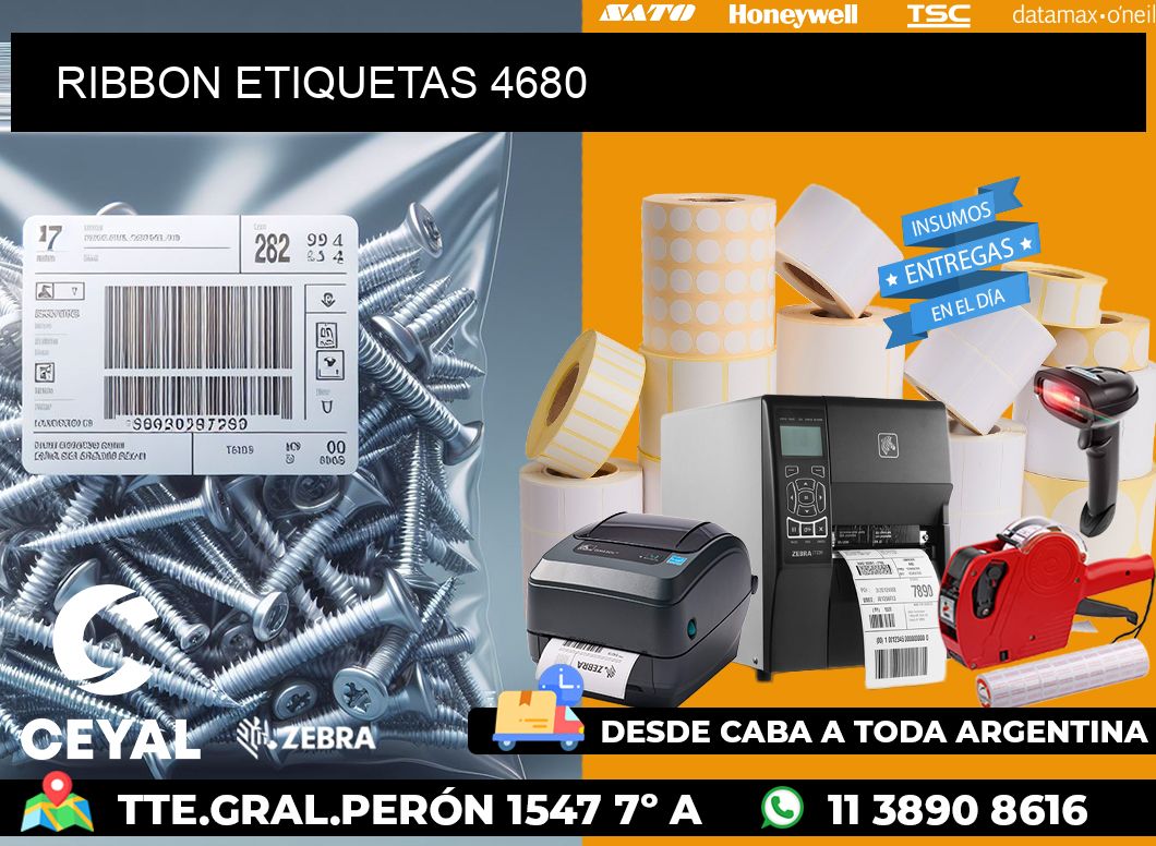 RIBBON ETIQUETAS 4680