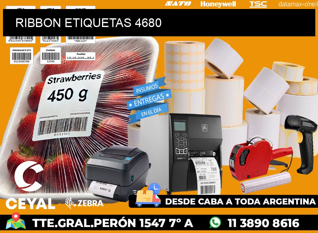 RIBBON ETIQUETAS 4680