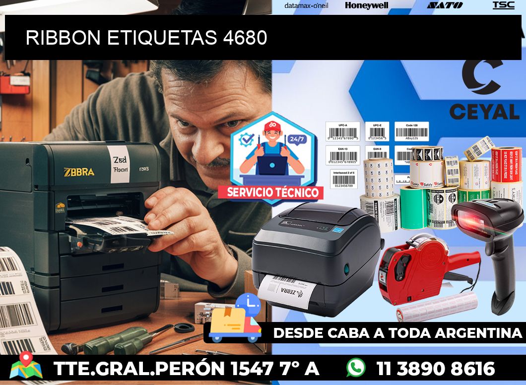 RIBBON ETIQUETAS 4680