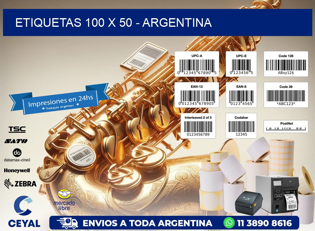 ETIQUETAS 100 x 50 - ARGENTINA