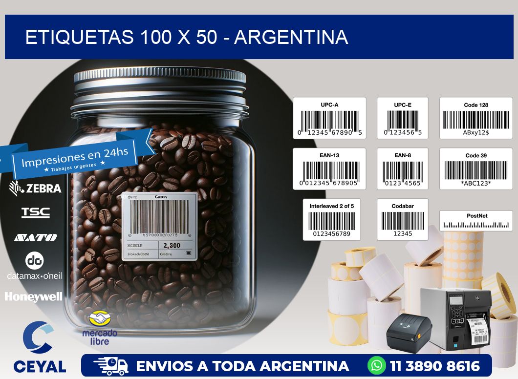 ETIQUETAS 100 x 50 - ARGENTINA