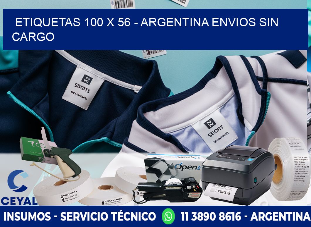 ETIQUETAS 100 x 56 - ARGENTINA ENVIOS SIN CARGO