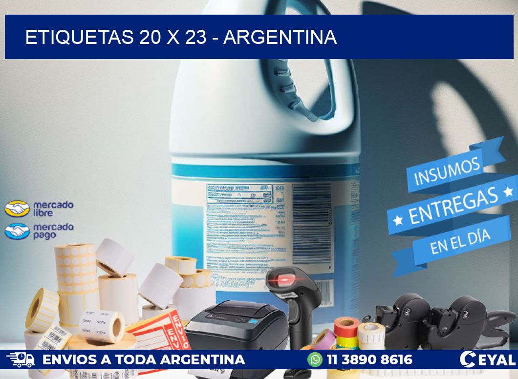 ETIQUETAS 20 x 23 - ARGENTINA