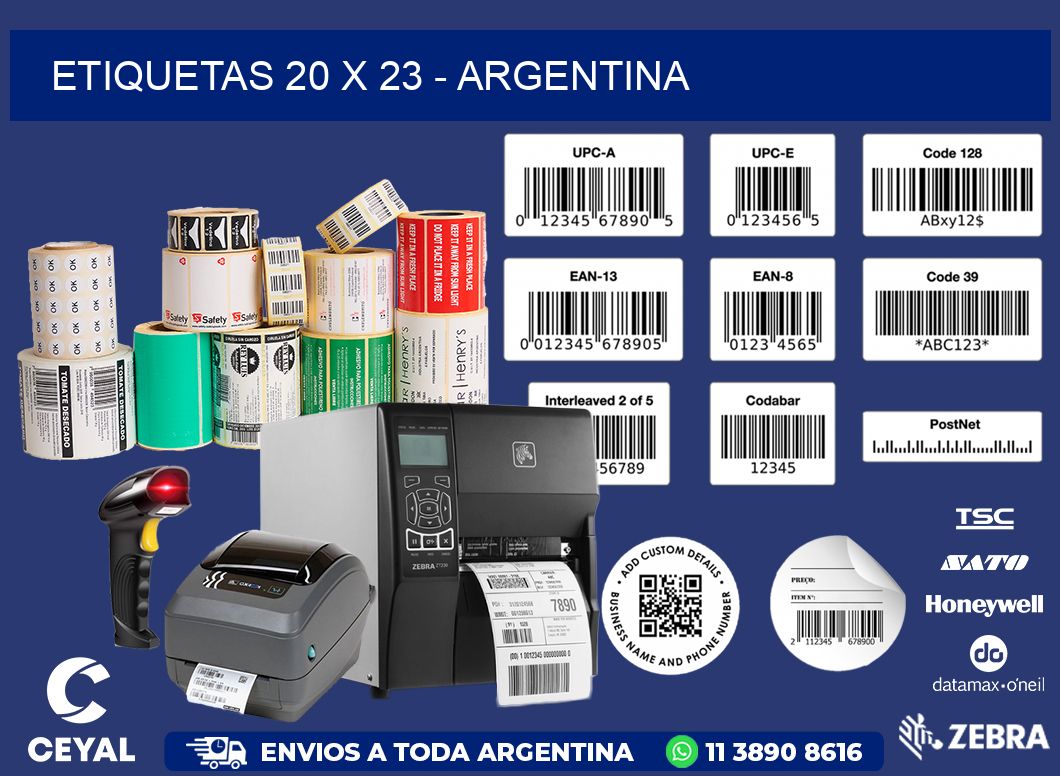 ETIQUETAS 20 x 23 - ARGENTINA