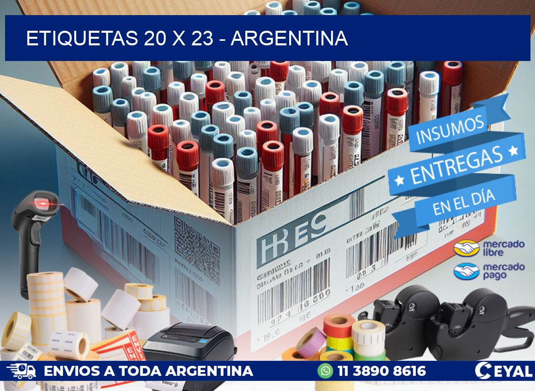 ETIQUETAS 20 x 23 - ARGENTINA