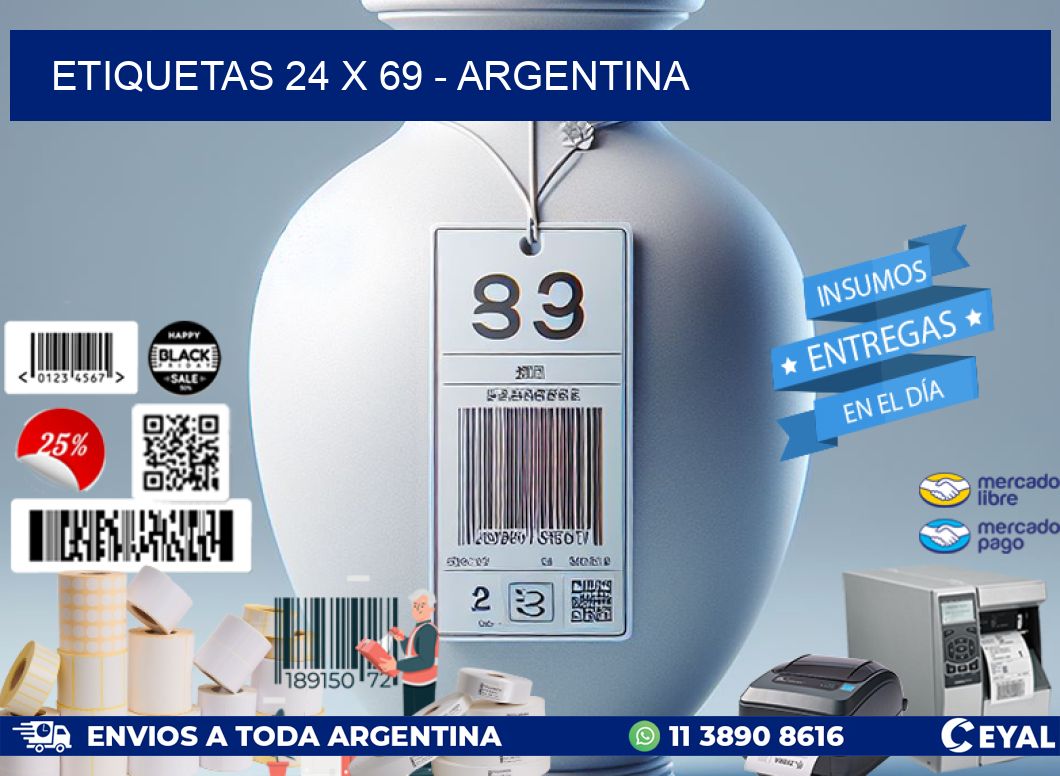 ETIQUETAS 24 x 69 - ARGENTINA