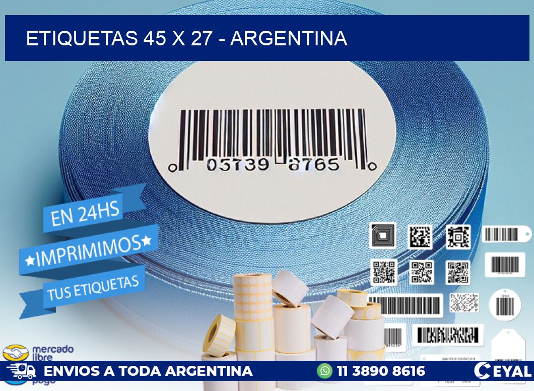 ETIQUETAS 45 x 27 - ARGENTINA