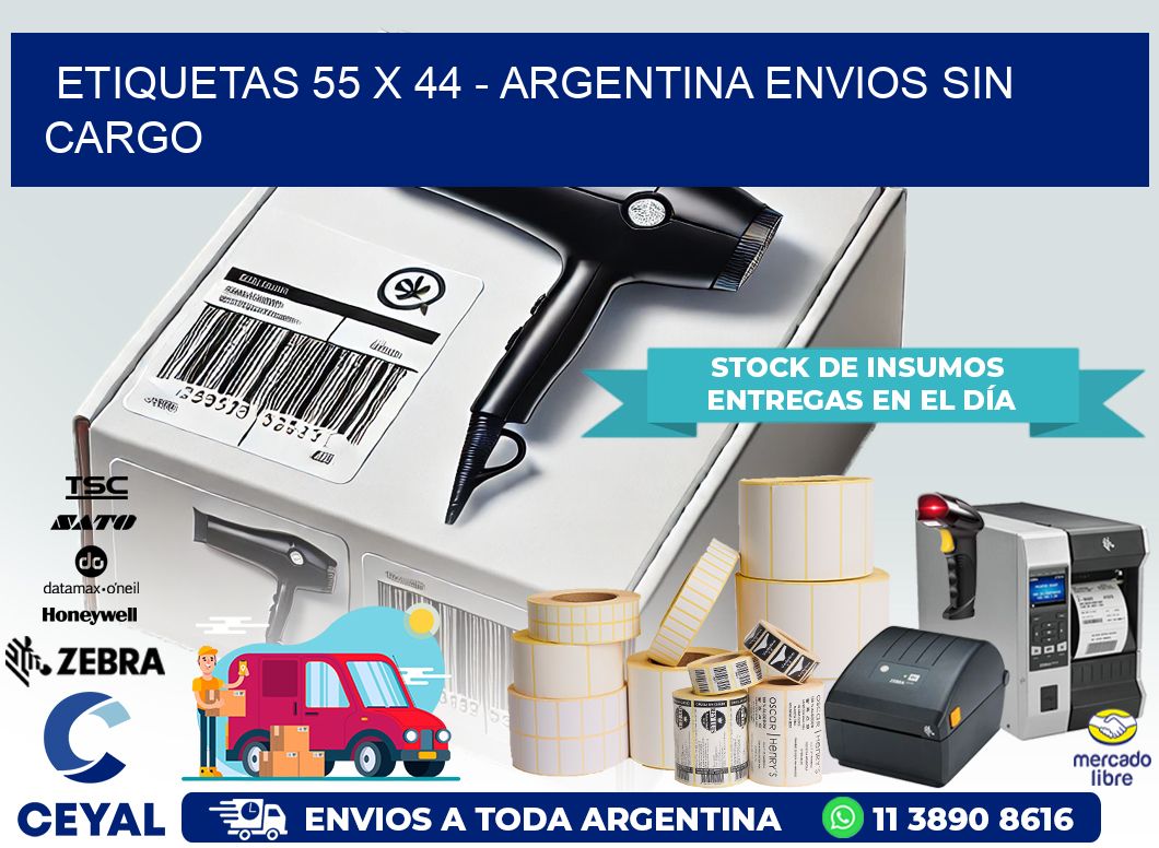 ETIQUETAS 55 x 44 – ARGENTINA ENVIOS SIN CARGO