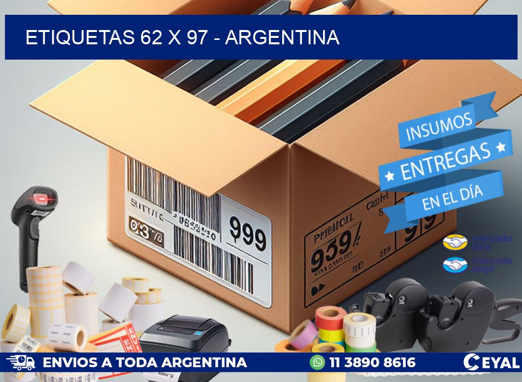 ETIQUETAS 62 x 97 - ARGENTINA